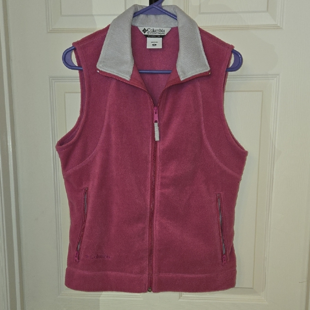 Columbia Women's Raspberry Fleece Vest Size M